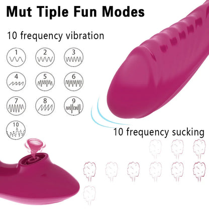 Sucking Vibrator Remote Control Toy