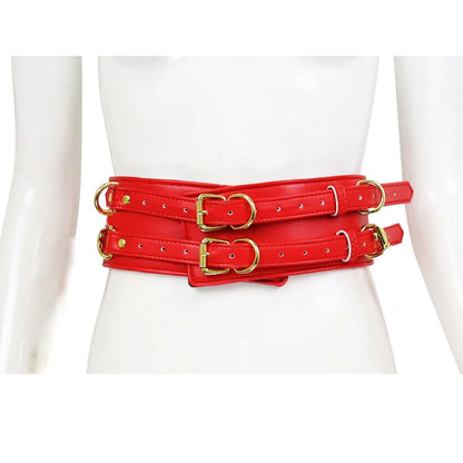 Bondage Set Restraint Collar & Cuffs & Waistband