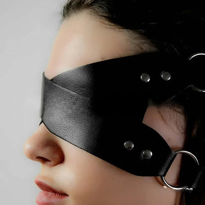 Leather Straps Blindfold