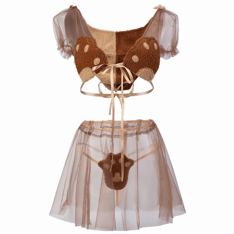 Teddy Bear Lingerie Set