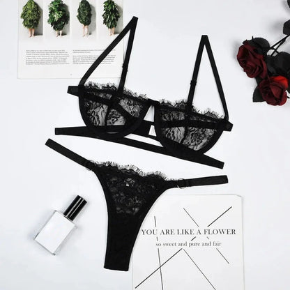Transparent 2 piece Lingerie