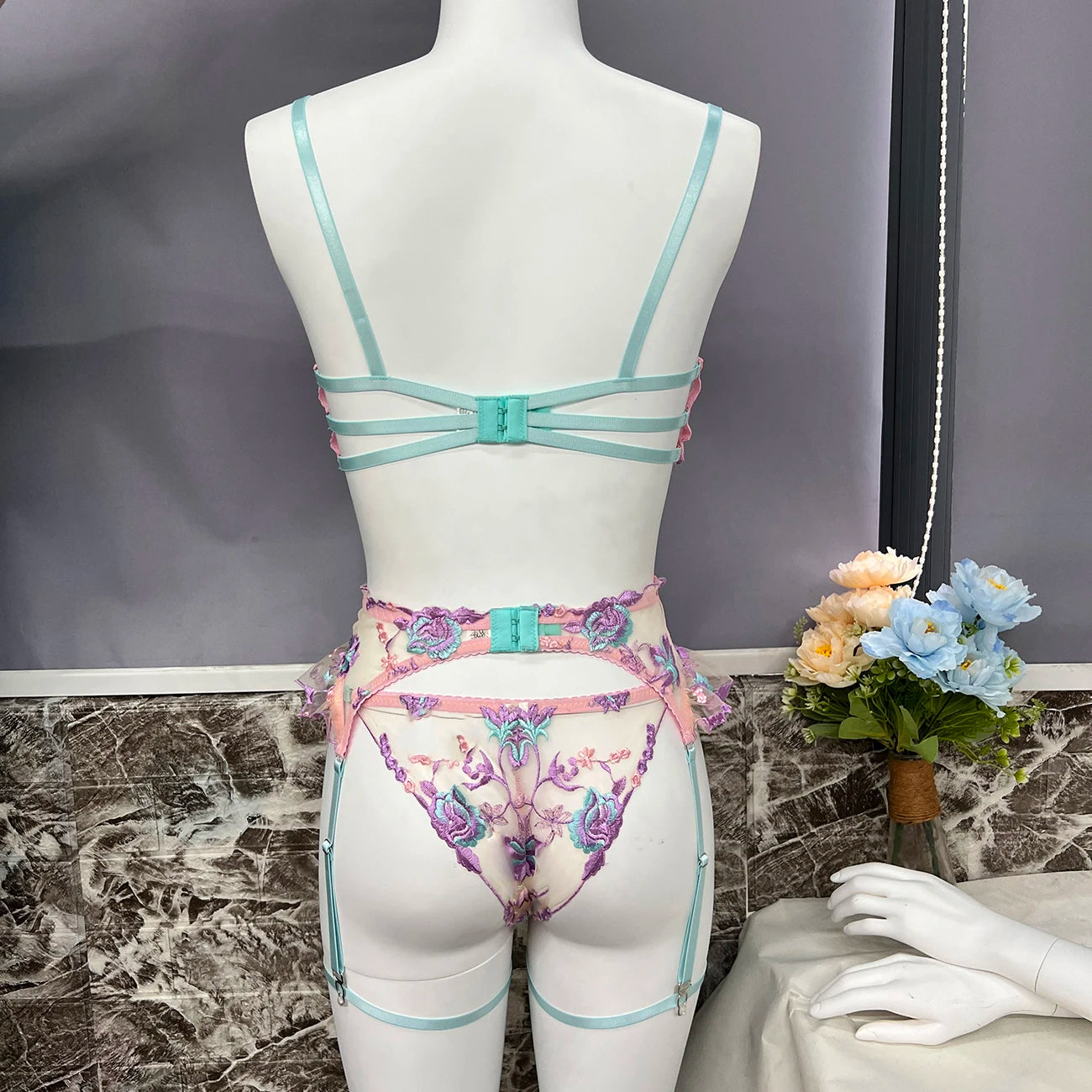 Floral Transparent Lingerie